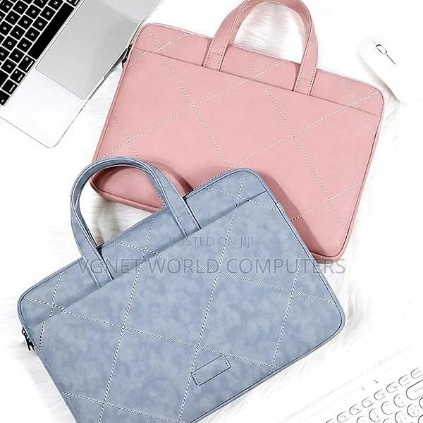 Laptop Sleeve Leather Carry Case With Handle - thumbnail 2