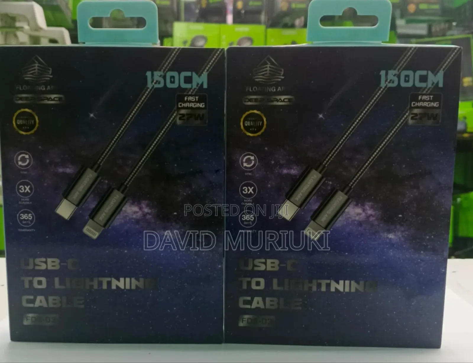 Floating Ark FDS-03 1.5m 27w Fast Charging Usb-C to Lightening Cable