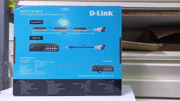 Dlink Switch DGS _F1010p 8 Port - thumbnail 2