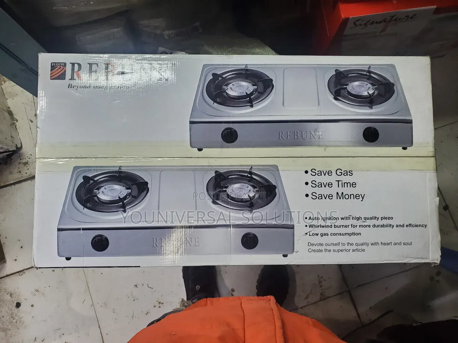2 Burner Rebune Gas Stove Cooker