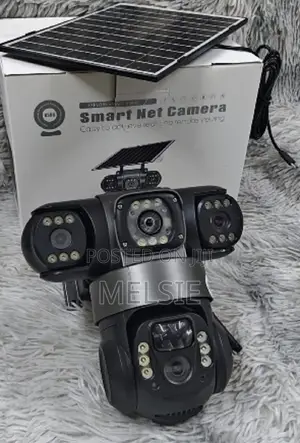 Solar Powered PTZ Camera - (Pir Human Detection,Colored Night Vision