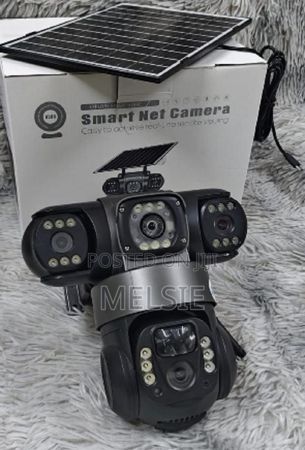 Solar Powered PTZ Camera - (Pir Human Detection,Colored Night Vision