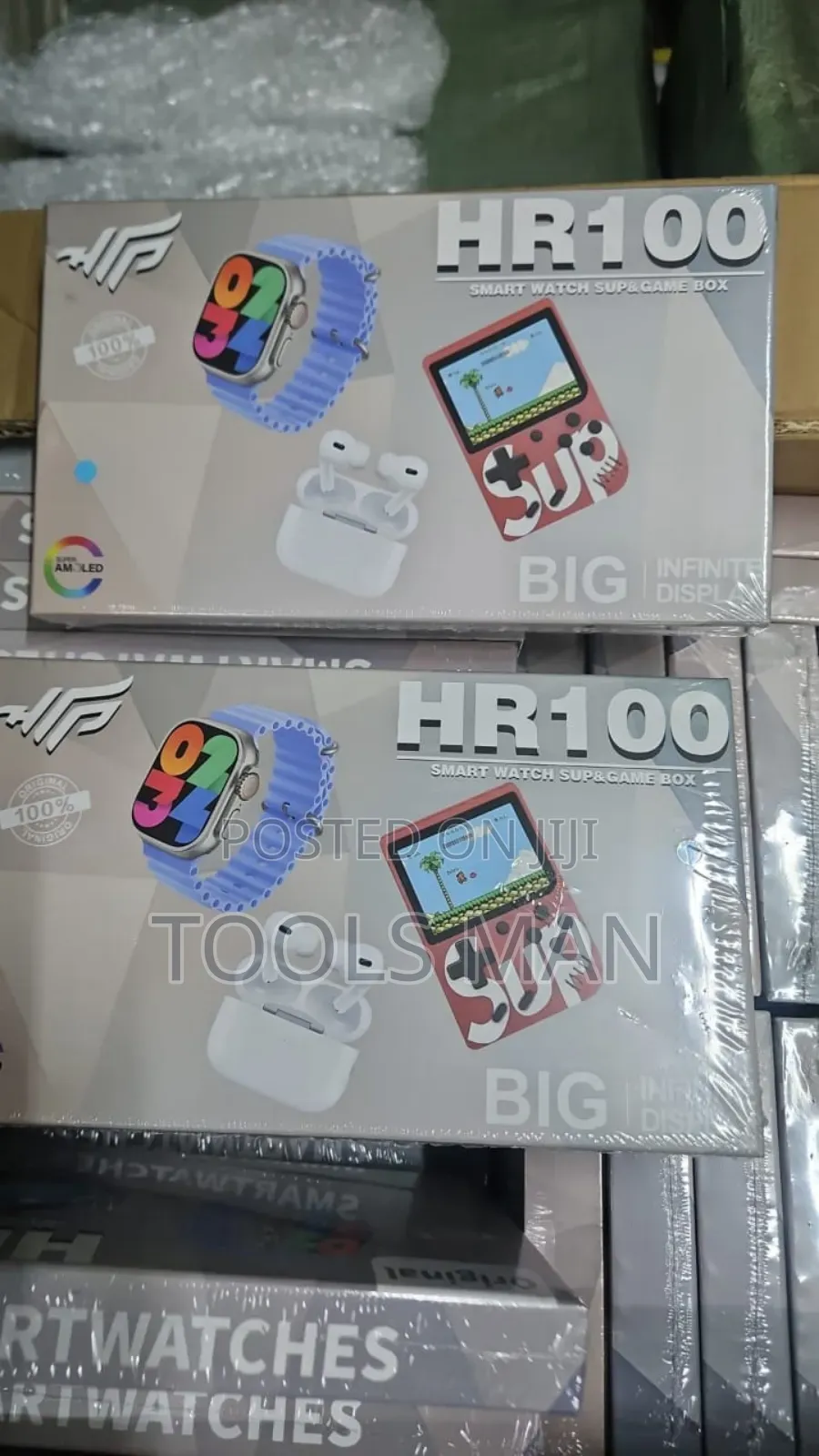 Hr100 Smart Watch Sup Game Box.
