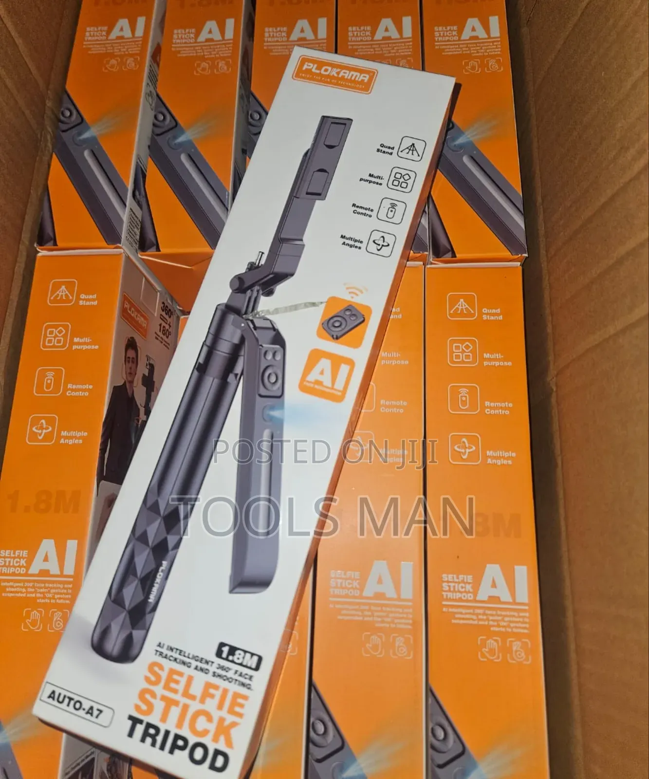 Plokama Auto-A7 Ai Intelligent 360° Face Tracking Selfie Stick Tripod.