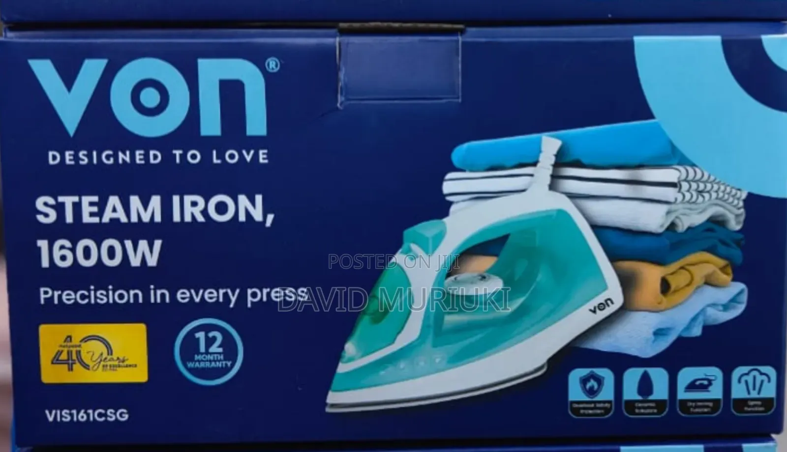 Ailyons Hd-199a Electric Dry Iron Box Silver Black