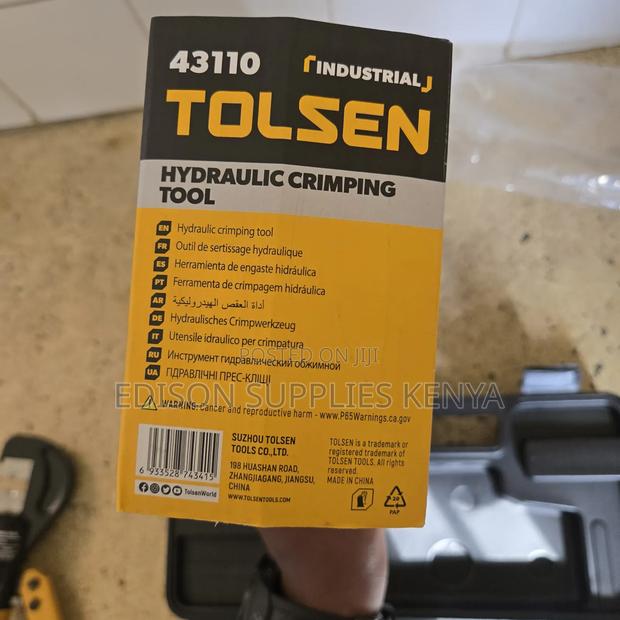 Tolsen Hydraulic Crimping Tool Hand Crimper Tool Cable Railing Kit 12" - thumbnail 9