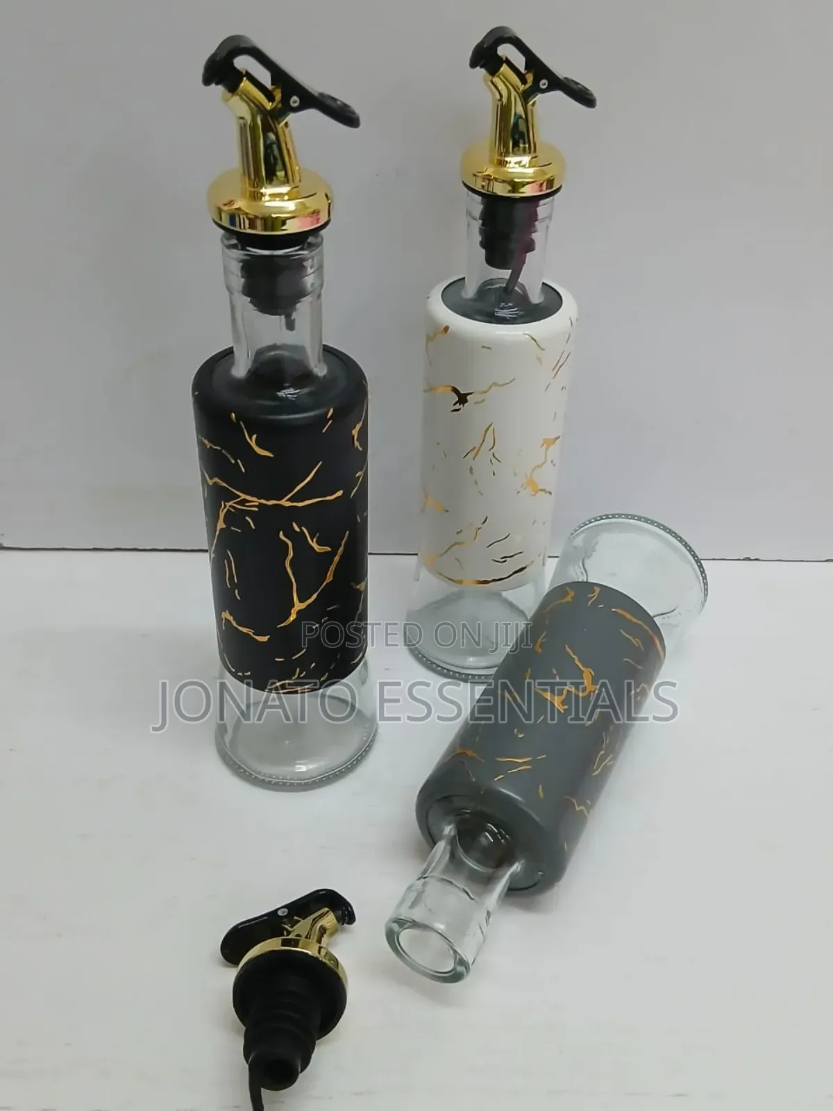 320ml Marble Like Glass Oil Dispenser