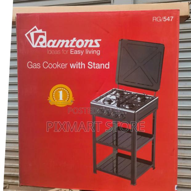 Powerful Ramtons Standing Stove 4 Burners + Storage Shelf - main view