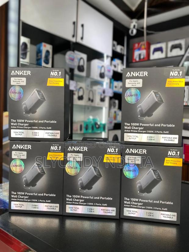 Anker Prime 100w 3-Port Foldable Gan Wall Charger