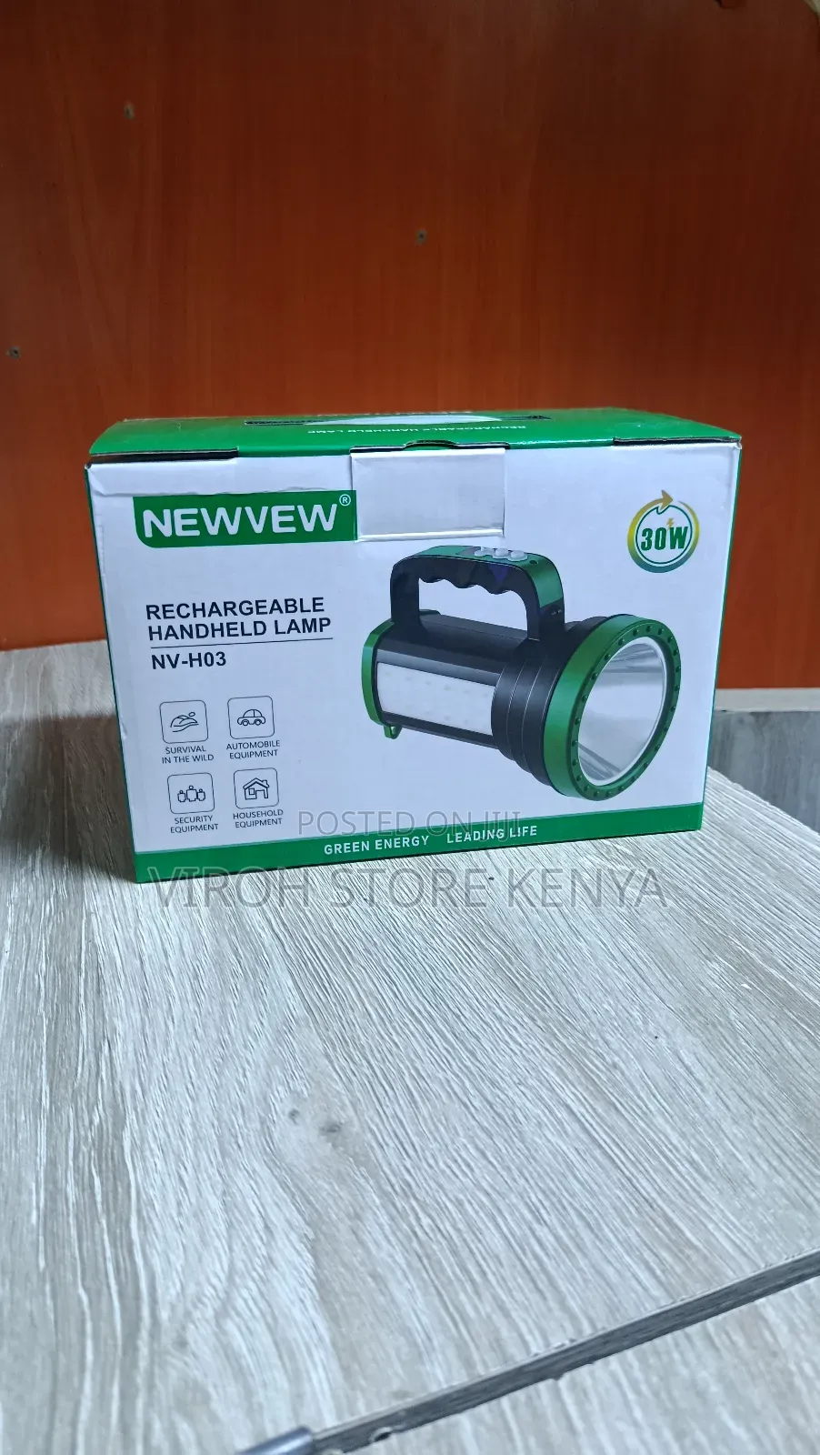 Newvew Rechargeable Handheld Torch Nv-h03 – 30w High Power