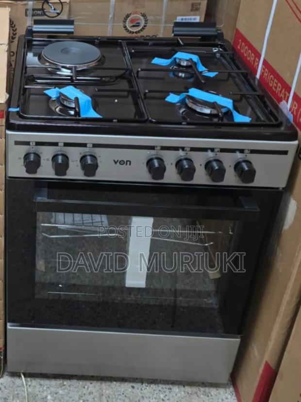 60*60 Von Cooker 3 Gas + 1 Electricity Standing Cooker