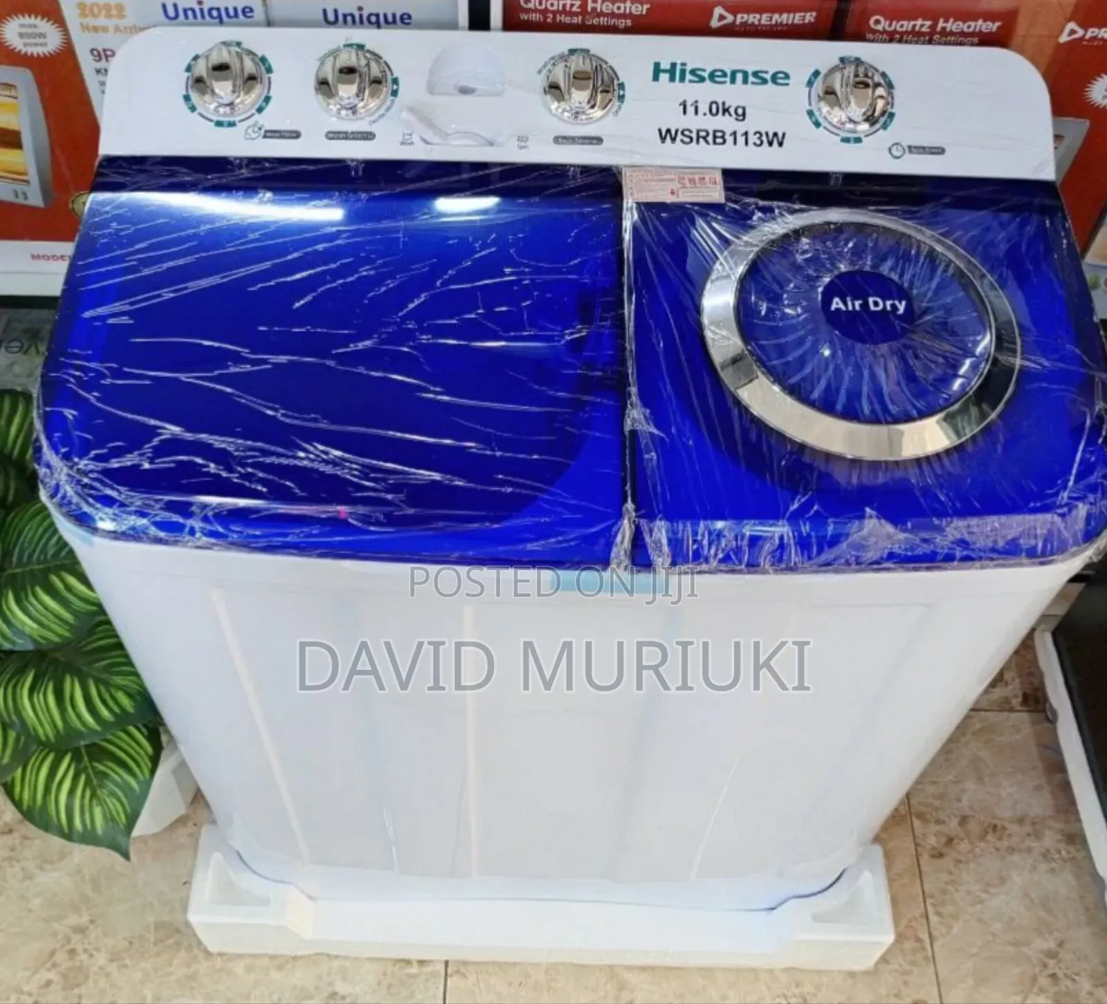 Hisense Twin Tub Top Load Semi Automatic Washing Machines; 7.5kgs