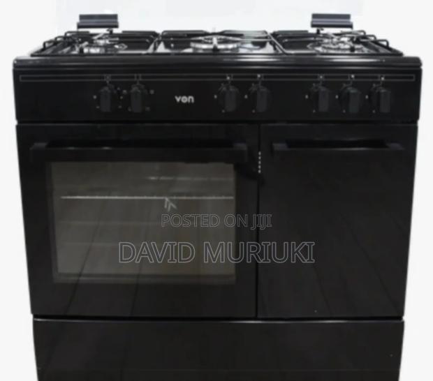 60*90 Von Vcf965031nsk Freestanding Cooker – 5 Gas Burners,