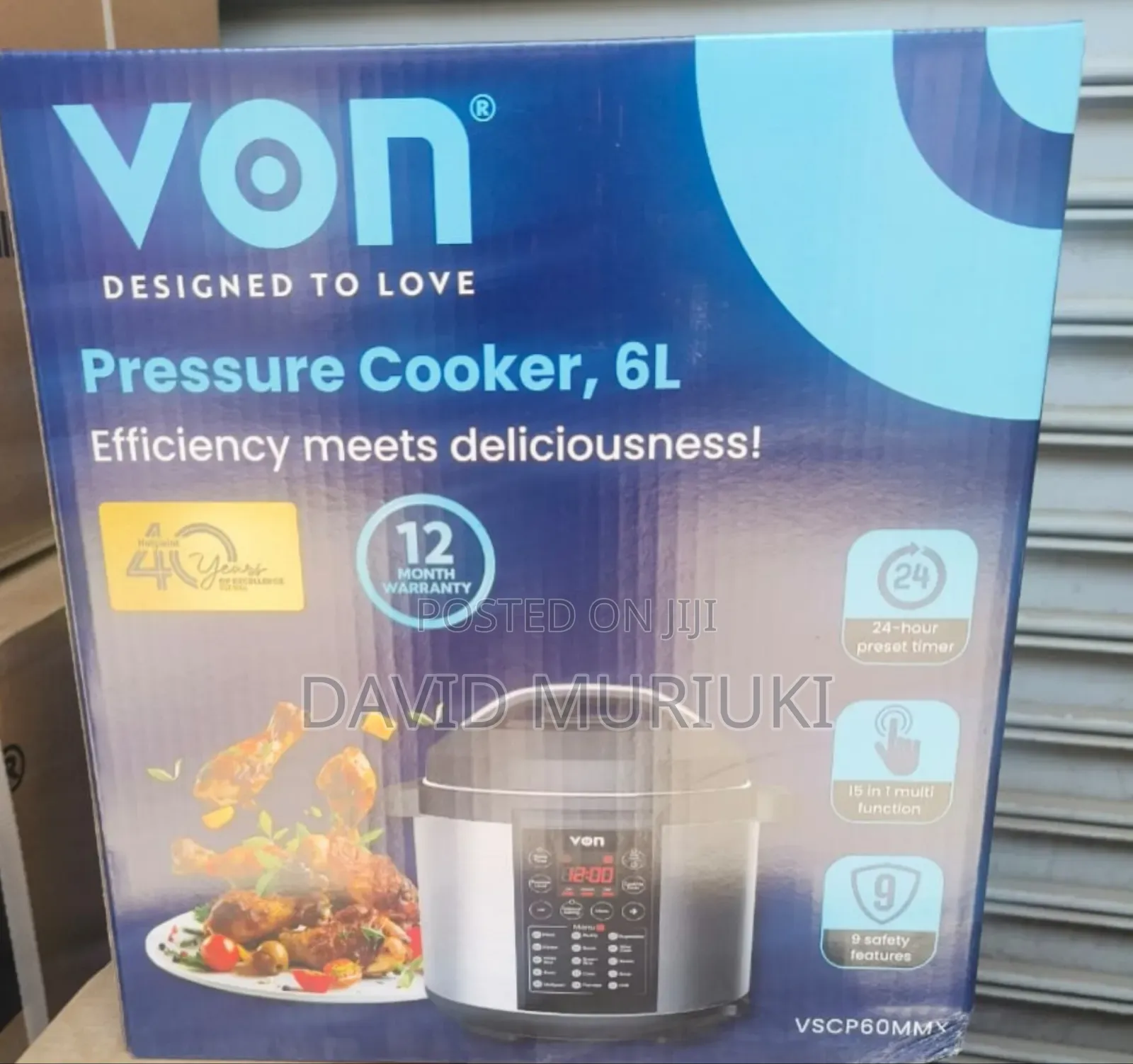 6 Litres Von Electricity Pressure Cooker