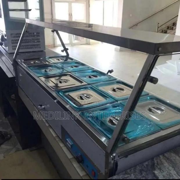 Tainlglassec 5 Insert Food Warmer Display