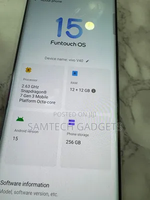 Vivo V40 5G 256 GB Gray
