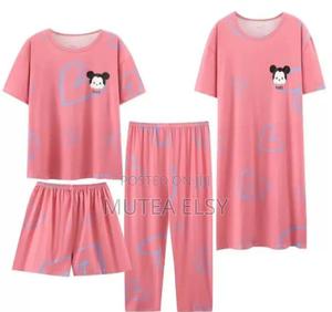 Floral Multicoloured Quality 4 in 1 Adults Pajamas