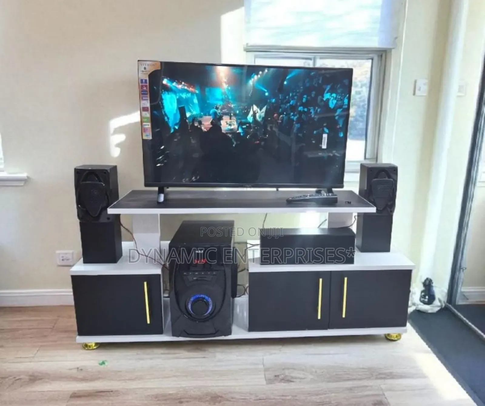 Modern Black White Tv Stand