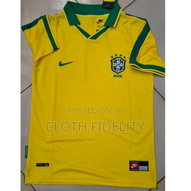 Brazil 1997 Home Retro Jersey. - thumbnail 2