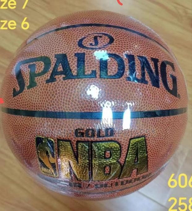 Premium Spalding Nba Gold Basketball (Indoor/Outdoor)