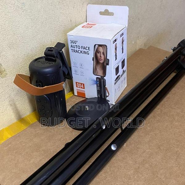 360°Rotation Phone Cam Mount With Detachable Remote Auto Face Tracking