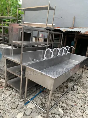 Ss304 Stainless Commercial Washing Bay Sink