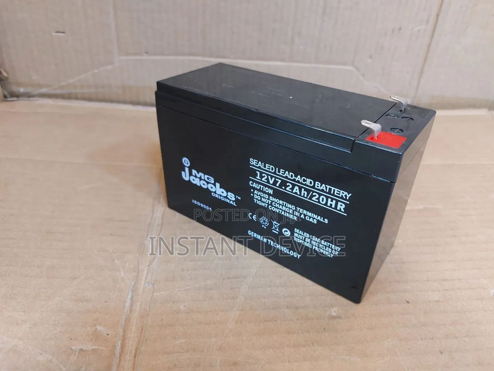 12v 7.2ah Sealed Lead Acid Battery
