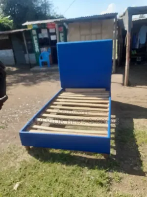 Blue Upholstered Bed Size 3.5 by 6