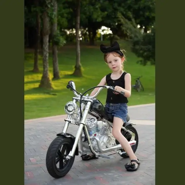 Kids Pink Electric Ride-on Motorcycle