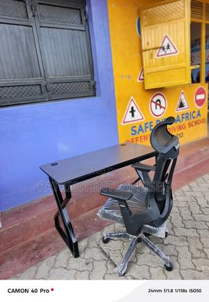 1.2 Mtrs Metallic Office/Study Desk + Ergonomic High Back Office Chair - main view