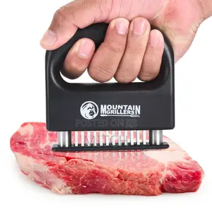 Professional 48-Blade Meat Tenderizer Tool - Premium Stainless Steel