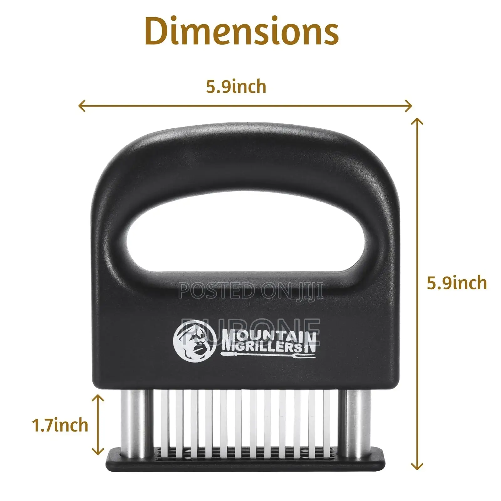 Professional 48-Blade Meat Tenderizer Tool - Premium Stainless Steel
