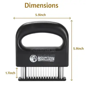 Professional 48-Blade Meat Tenderizer Tool - Premium Stainless Steel