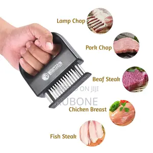 Professional 48-Blade Meat Tenderizer Tool - Premium Stainless Steel