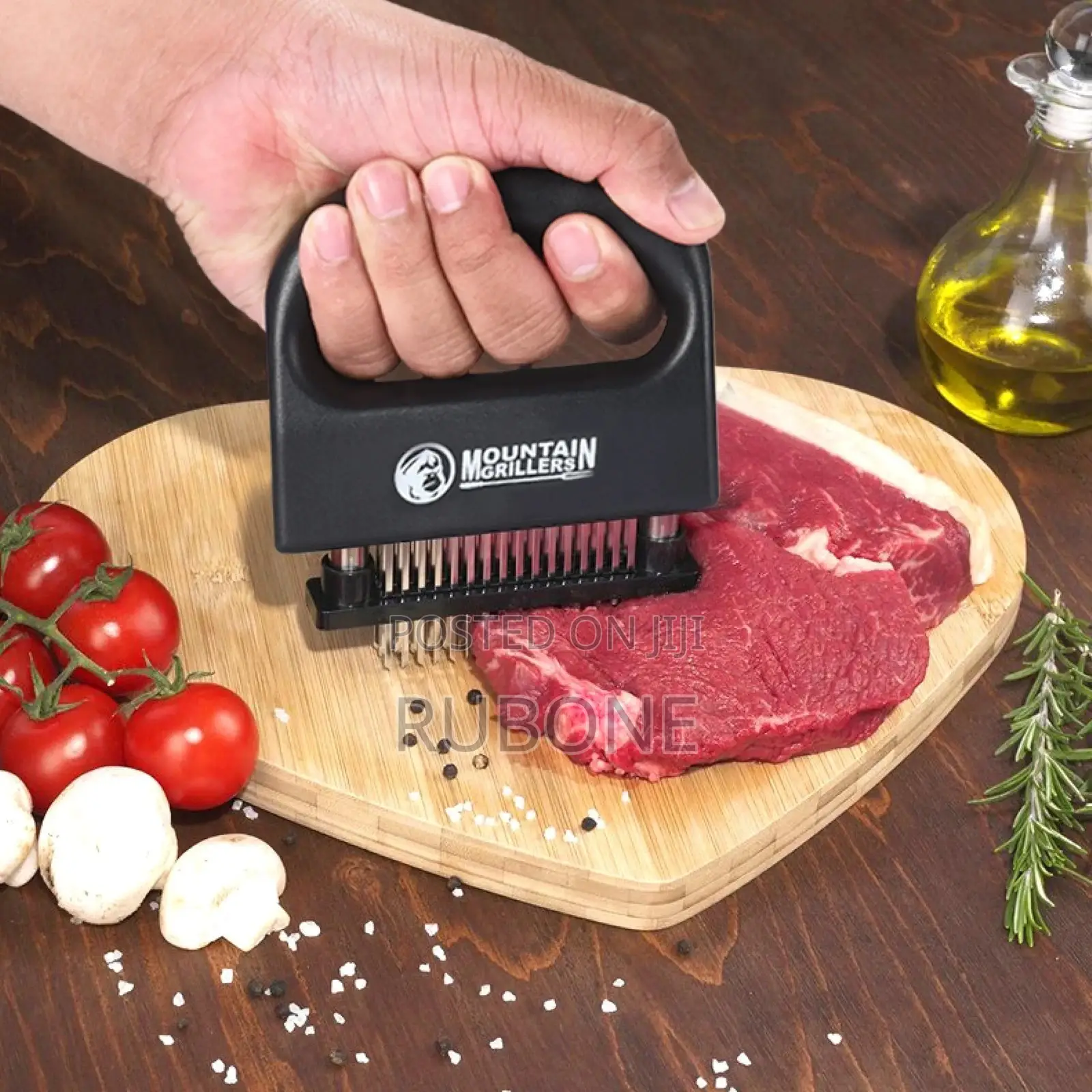 Professional 48-Blade Meat Tenderizer Tool - Premium Stainless Steel