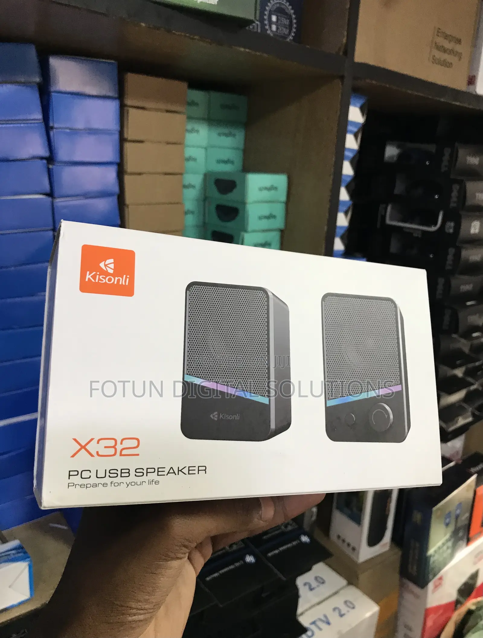Kisonli X32 Mini Usb Pc Speakers-Compact Sound Bar Design for Desk