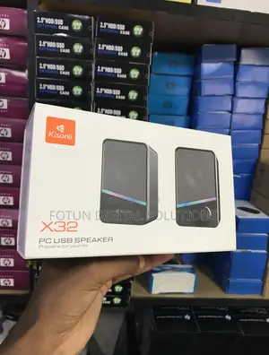 Plug Play Kisonli X32 Usb Speakers-No Drivers, Pc/Laptop Sound Upgrade