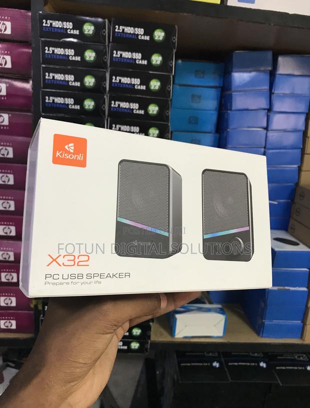 Plug Play Kisonli X32 Usb Speakers-No Drivers, Pc/Laptop Sound Upgrade