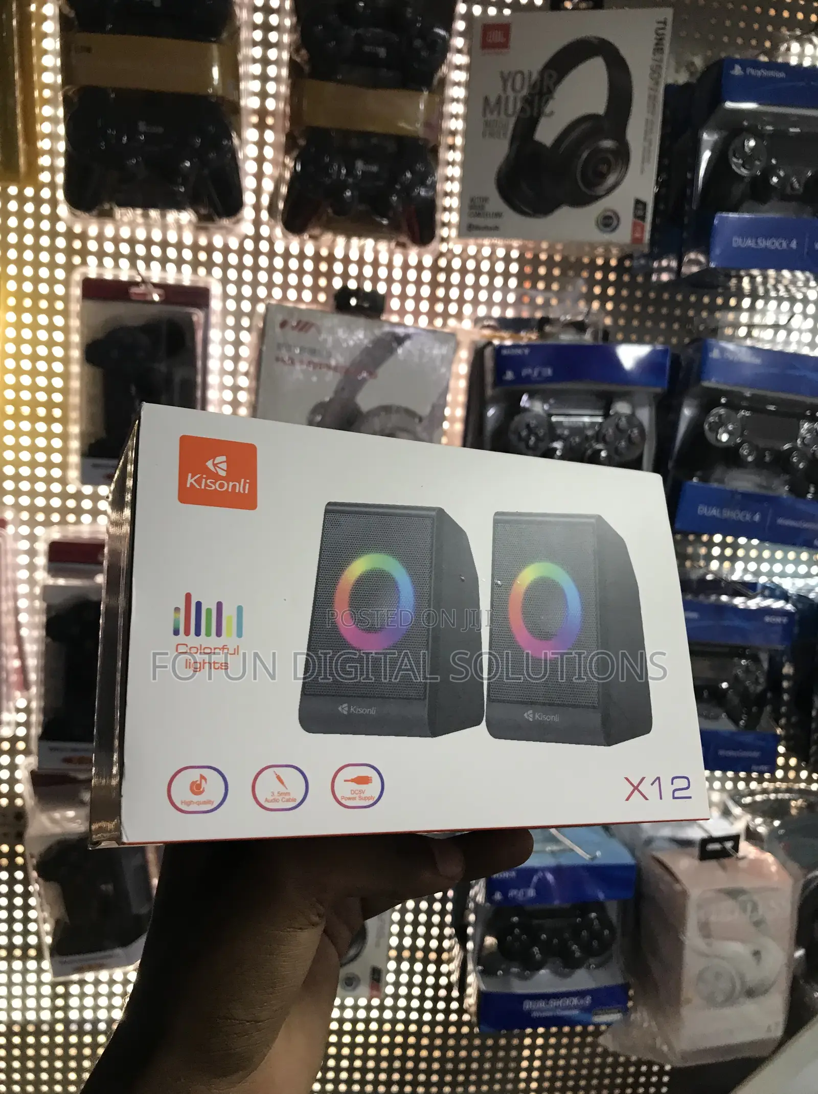 Kisonli X12 Usb Computer Speakers-Compact Stereo Sound for Pc Laptop