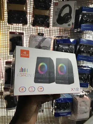 Kisonli X12 Usb Computer Speakers-Compact Stereo Sound for Pc Laptop