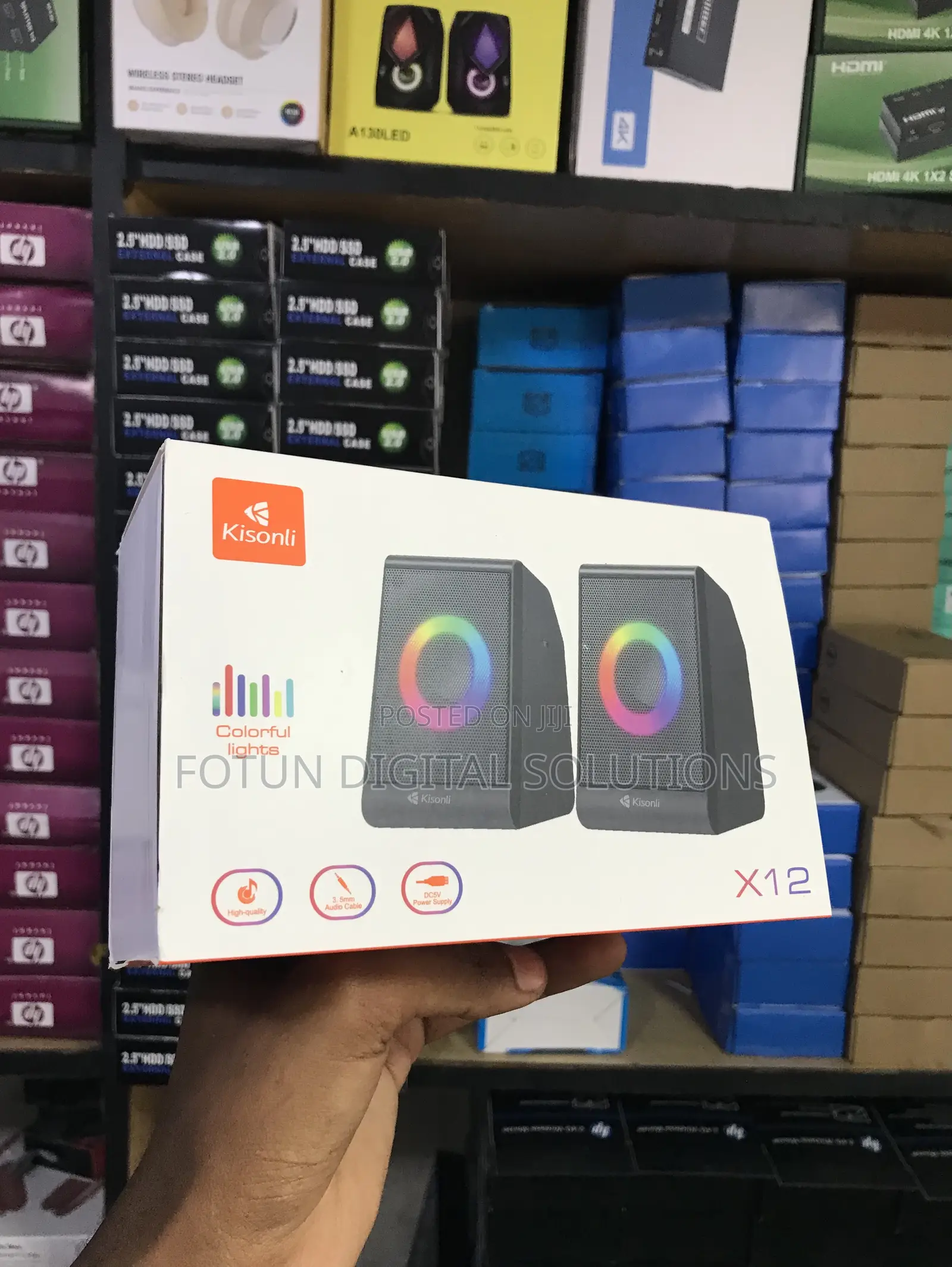 Kisonli X12 Minimalist Usb Speakers - Sleek Sound for Modern Workspace