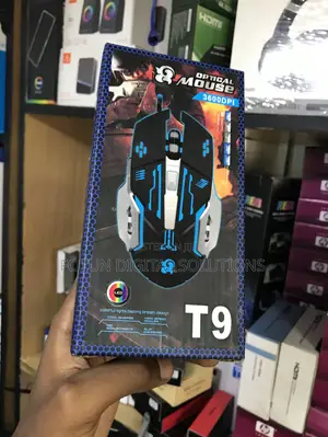 T9 Wired Gaming Mouse 3600 Dpi - Perfect Balance of Speed Control