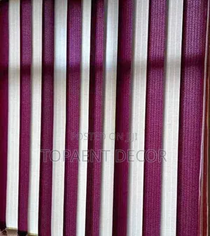 Blended White And Purple Slats For Vertical Blinds