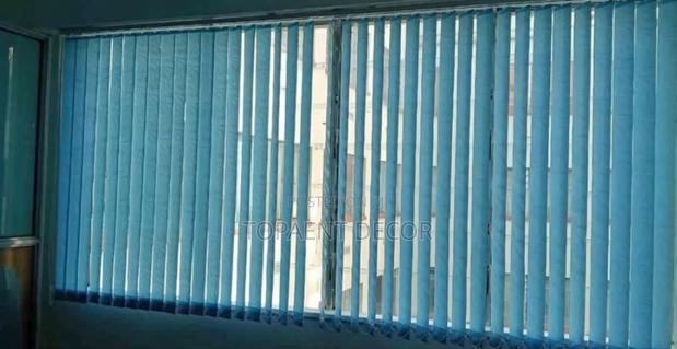Ocean Blue School Windows Vertical Office Window Blinds - main view