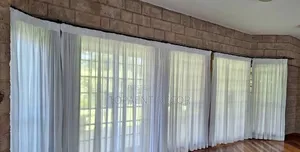 Wide Windows Milk White Elegant Sheers
