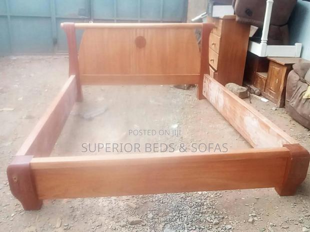 Solid Wooden Bed - main view