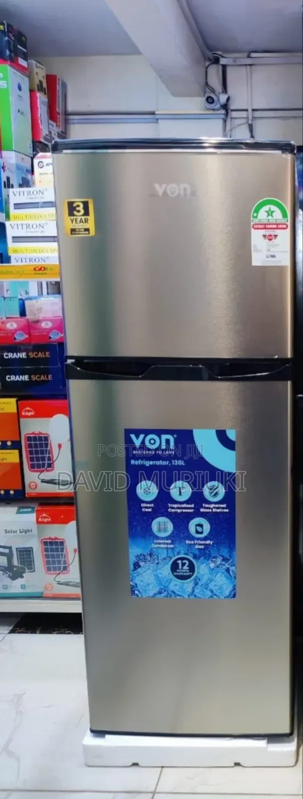 Vons 138litre Double Doors Refrigerators