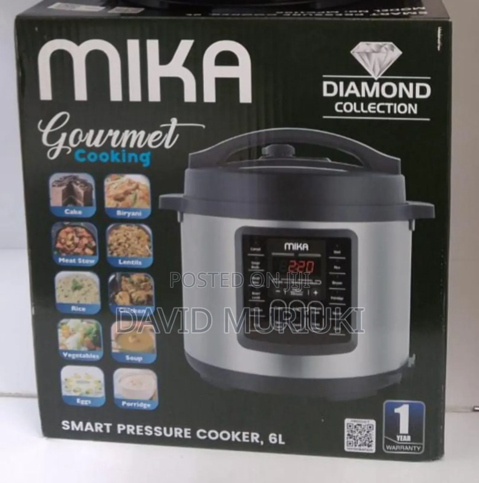 6 Litres Mika Smart Pressure Cookers