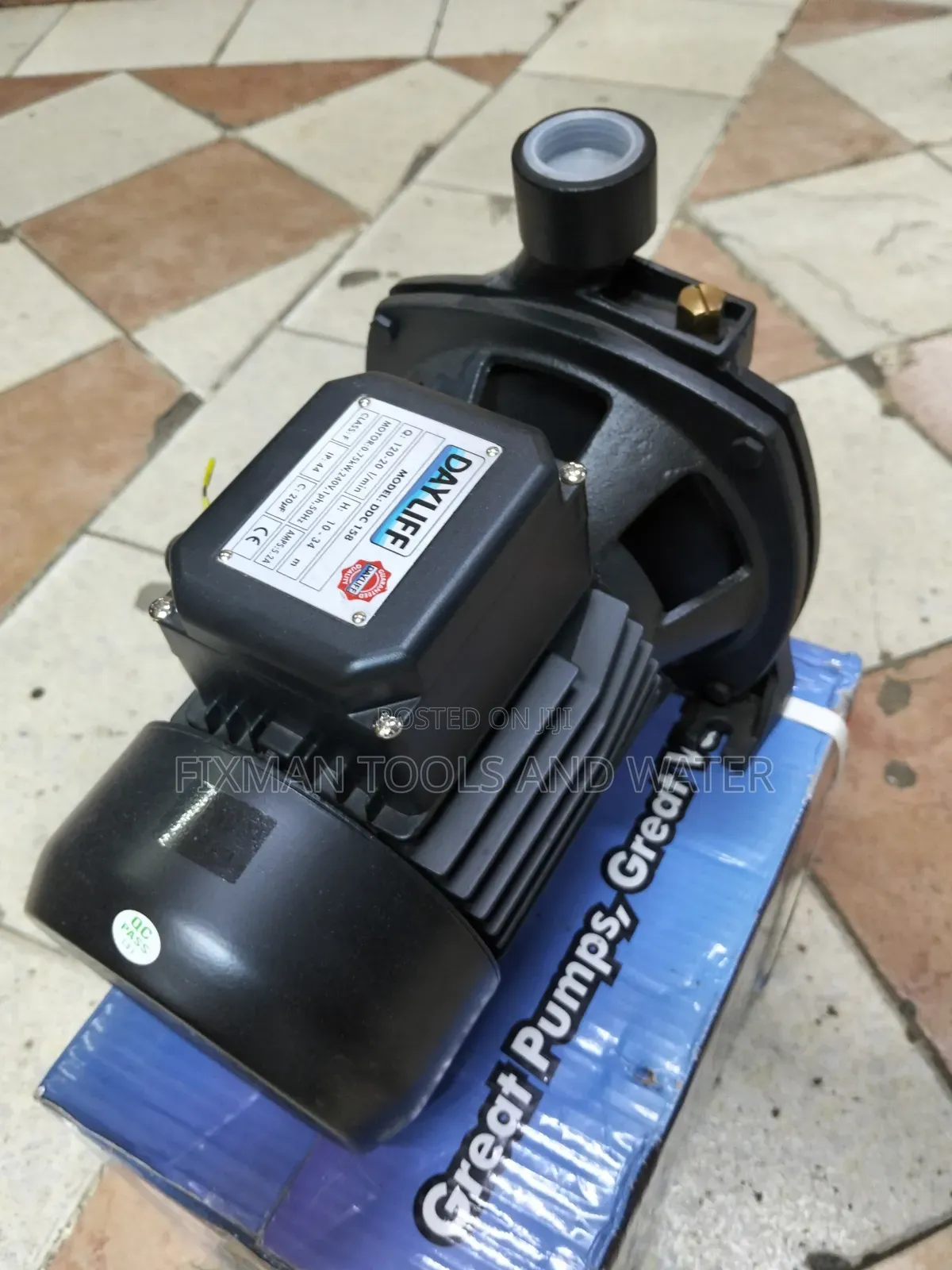 Dayliff Water Pump 1 Hp 32m Head 120l/Min High Pressure