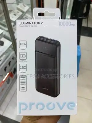 The Proove Illuminator 2 Fast-Charging Power Bank 10,000mah.